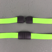 15MM Ribbed Polyester Face Mask Lanyard With Safety Breakaway Buckle