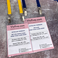 Vinyl Transparent Badge Holder (2-Holes)