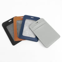 PU Leather Badge Holder (Vertical)