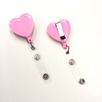 Heart Shape Detachable Badge Reel