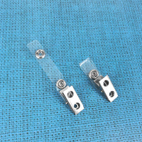 Vinyl Badge Strap Clips (Standard with 2 Holes)