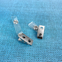 Vinyl Badge Strap Clips (Standard with 2 Holes)
