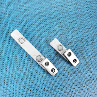 Vinyl Badge Strap Clips (with 2 Holes Clip & Mesh Strap)