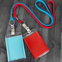 Vinyl Badge Strap Clips (with 2 Holes Clip & Mesh Strap)