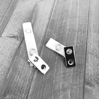 Vinyl Badge Strap Clips (with 2 Holes Clip & Mesh Strap)