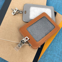 Vinyl Badge Strap Clips (with 2 Holes and Safety Pin)