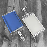 Vinyl Badge Strap Clips (with 2 Holes and Safety Pin)