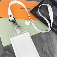 Vinyl Badge Strap Clips (with 2-Holes and Mylar Straps)