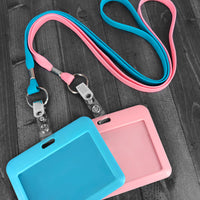 Vinyl Badge Strap Clips (with Thumb-Grip Clip)