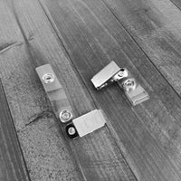 Vinyl Badge Strap Clips (Standard with 1 hole)