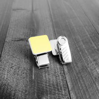 Adhesive Thumb-Grip Badge Clip