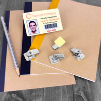 Adhesive Thumb-Grip Badge Clip