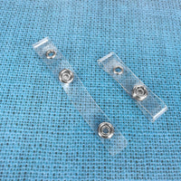 Vinyl Badge Straps with Eyelet Holes & Loops