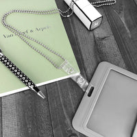 Vinyl Badge Straps with Eyelet Holes & Loops