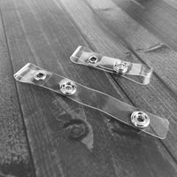 Vinyl Badge Straps with Eyelet Holes & Loops