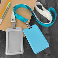 ABS Colorful Slide-Open Badge Holder (Vertical)