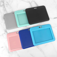 ABS Colorful Slide-Open Badge Holder (Horizontal)