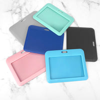 ABS Colorful Slide-Open Badge Holder (Horizontal)
