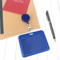 ABS Colorful Slide-Open Badge Holder (Horizontal)