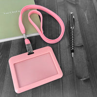 ABS Colorful Slide-Open Badge Holder (Horizontal)