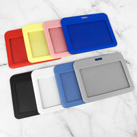 Colorful Rigid Badge Holder (Horizontal)