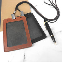 PU Leather Badge Holder (Big Size)