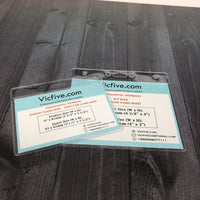 Vinyl Transparent Badge Holder (Horizontal)