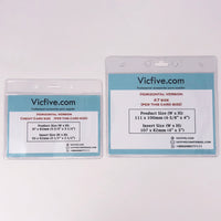 Vinyl Transparent Badge Holder (Horizontal)