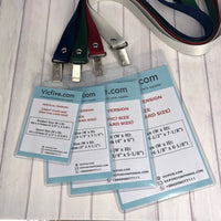 Vinyl Transparent Badge Holder (Vertical)