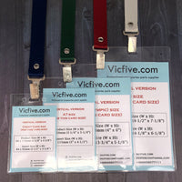 Vinyl Transparent Badge Holder (Vertical)