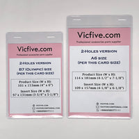 Vinyl Transparent Badge Holder (2-Holes)