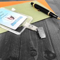 Vertical Clear Acrylic Badge Holder