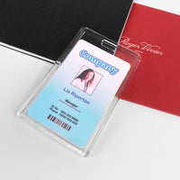 Vertical Clear Acrylic Badge Holder