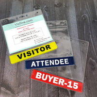 Pre-printed Vinyl Soft Badge Holder (Horizontal)