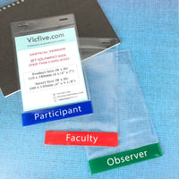 Pre-printed Vinyl Soft Badge Holder (Vertical)