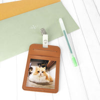 PU Badge Holder (Cat Design)
