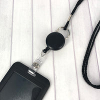 Round Flat Detachable Badge Reel