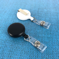 Round Flat Detachable Badge Reel