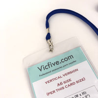 Vinyl Soft Badge Holder with Metal Eyelet