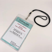 Vinyl Soft Badge Holder with Metal Eyelet