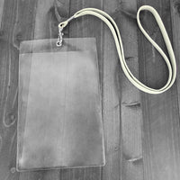 Vinyl Soft Badge Holder with Metal Eyelet