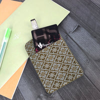 PU Badge Holder (Flower Pattern)