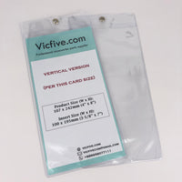 Vinyl Soft Badge Holder with Metal Eyelet (LONG)