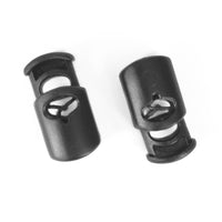 Oval Cylinder Cord Stopper with Plastic Spring