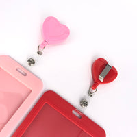 Heart Shape Detachable Badge Reel