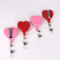 Heart Shape Detachable Badge Reel