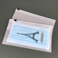 Printed Zip-Lock Face Mask Storage Bags