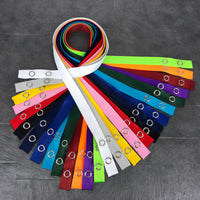 1.5MM Ribbed Polyester Lanyard With Snap Button (14 colors)