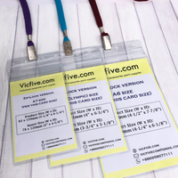 Vinyl Transparent Badge Holder (Zip-Lock)