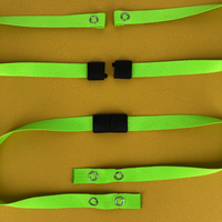 15MM Ribbed Polyester Face Mask Lanyard With Safety Breakaway Buckle